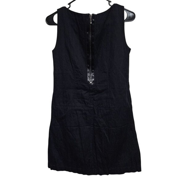 Kenneth Cole Sheath Dress Womens Size 2 Black Sleeveless Back Zip Slip Evening - Picture 2 of 6